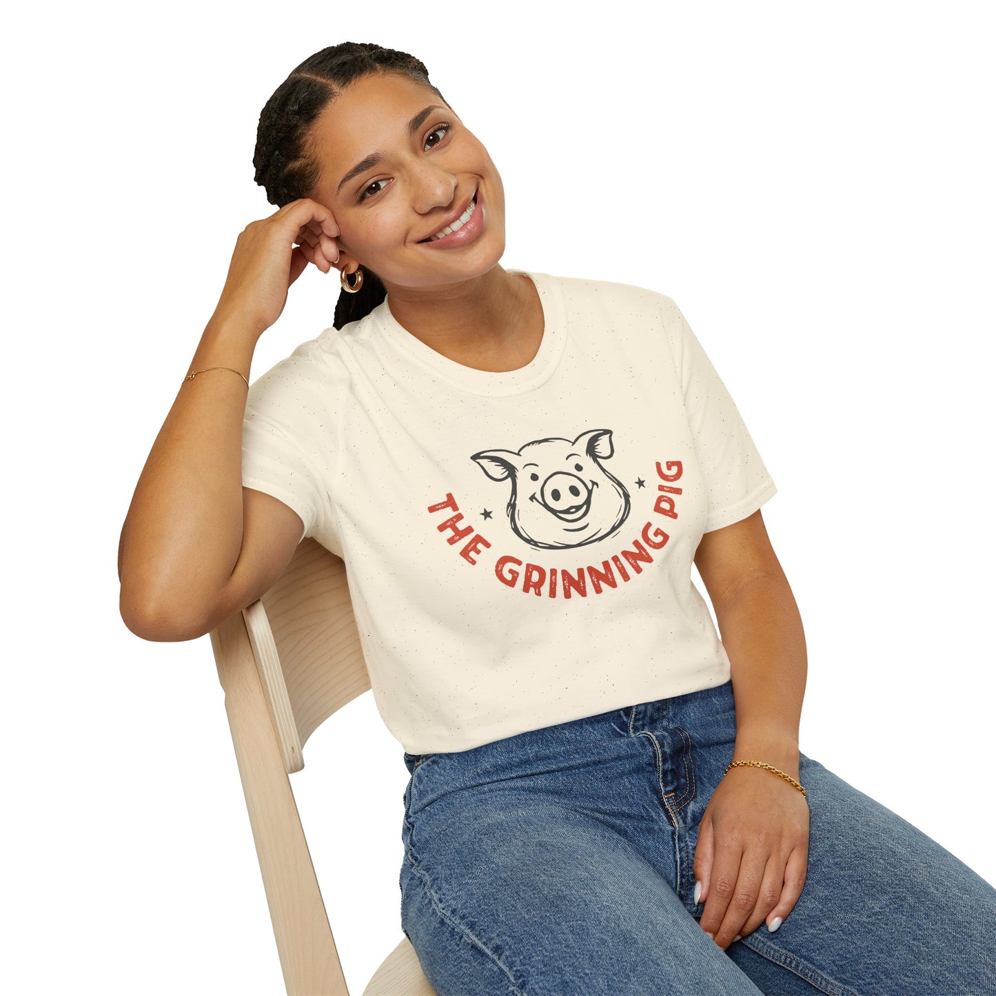 The Grinning Pig Tavern Unisex SoftStyle Tee